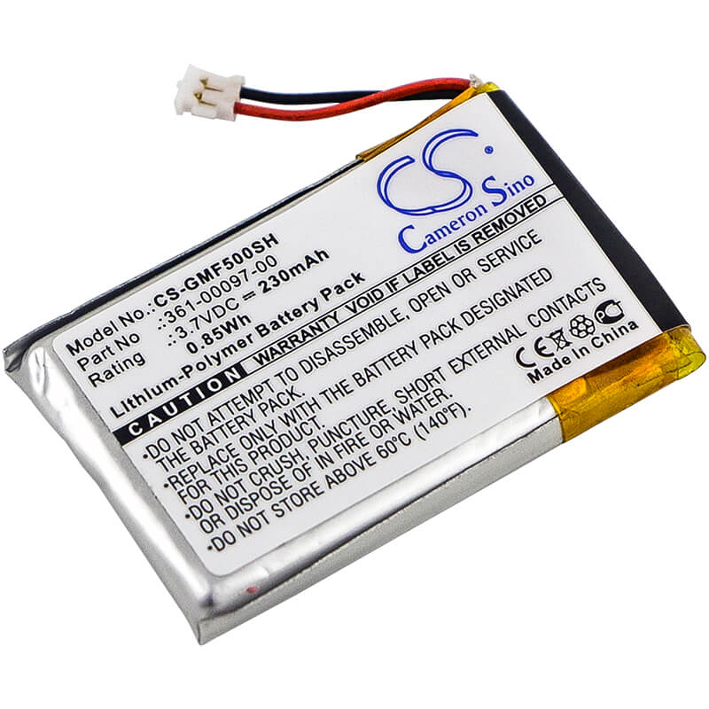 Gps, Navigator 3.7V, 230mAh, Li-Polymer Battery fits Garmin, Approach S60, Fenix 5, 0.851Wh