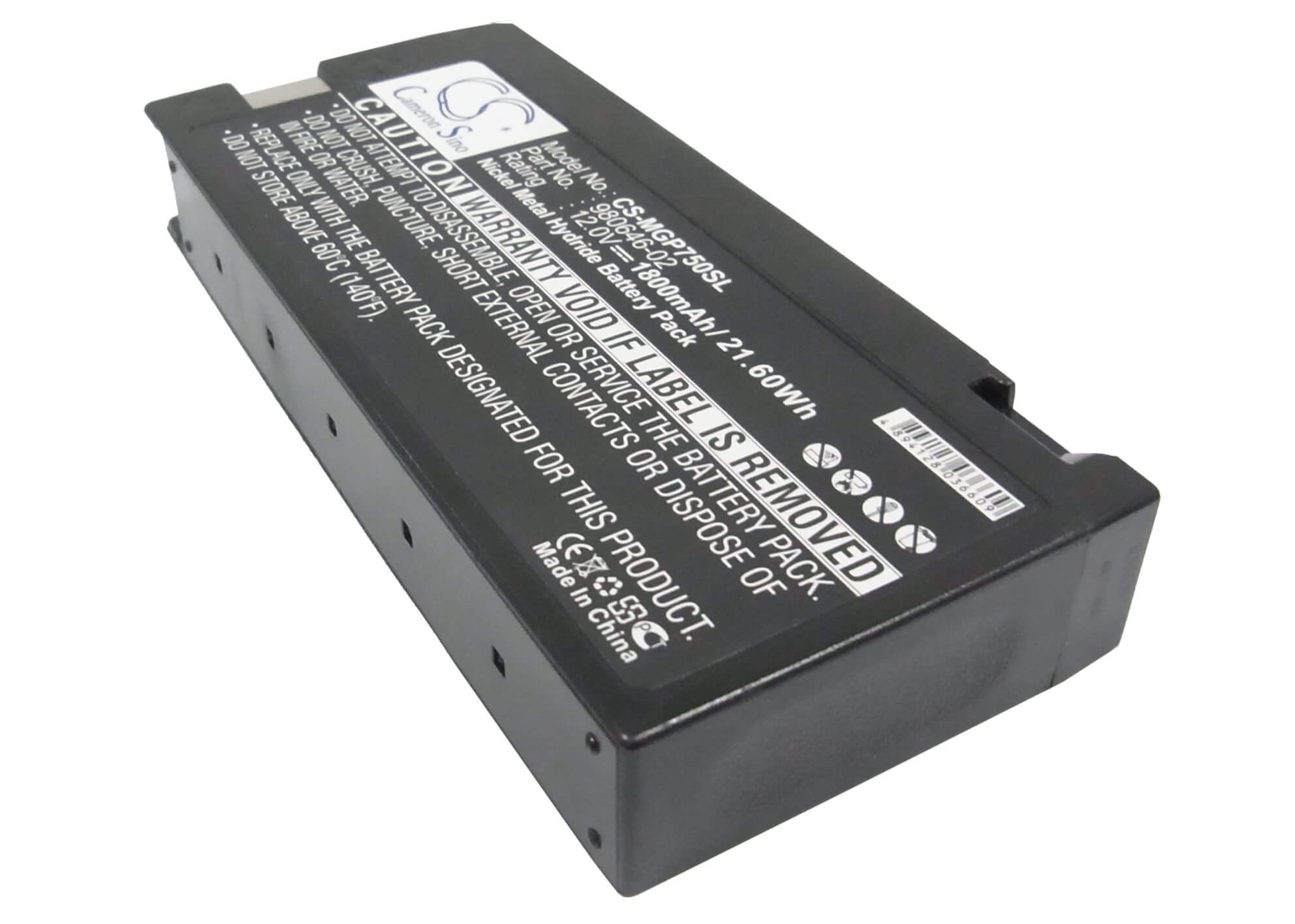 12.0V, 1800mAh, Ni-MH Battery fits Trimble, 4700, Geo Explorer 2, 21.6Wh