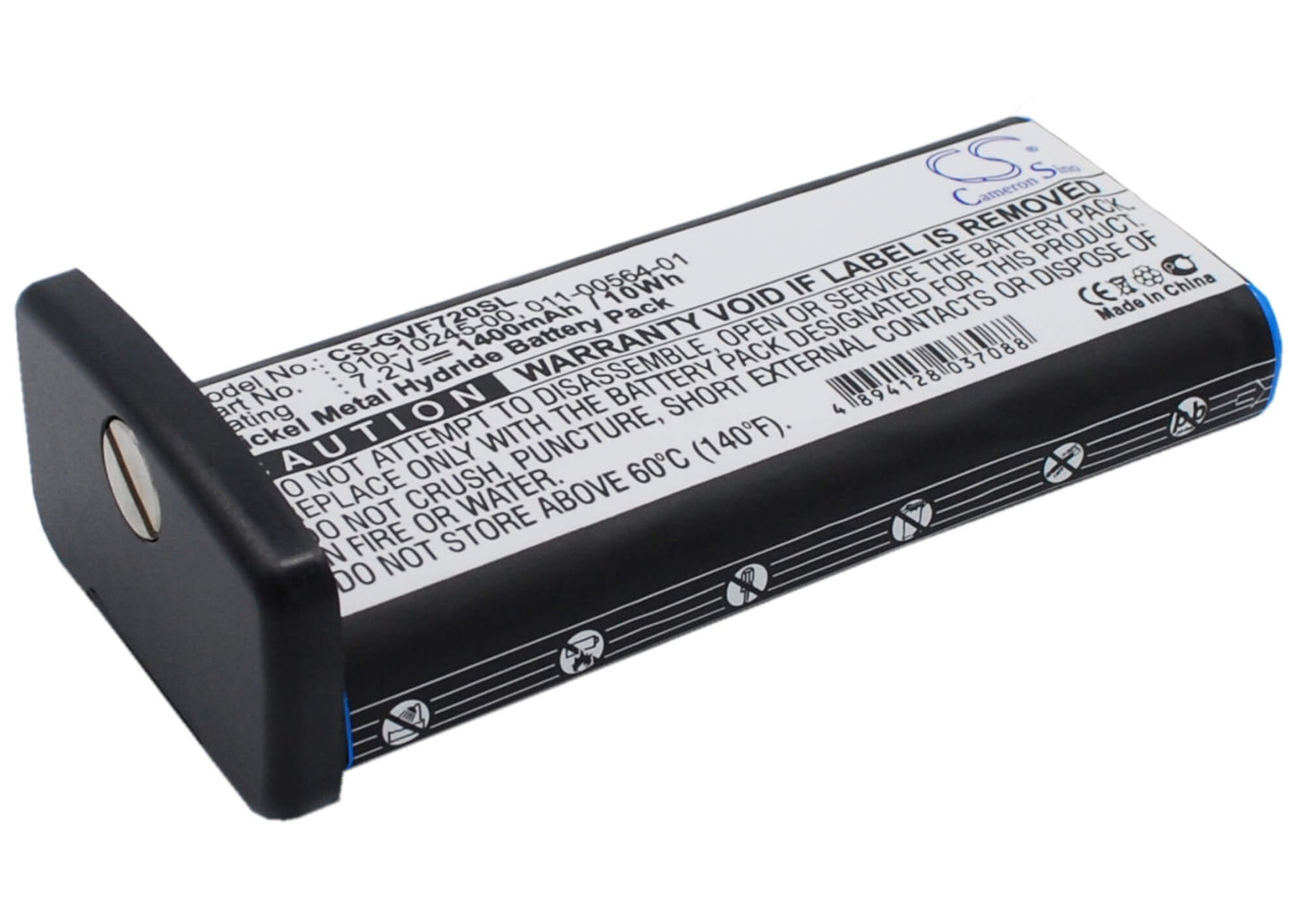 7.2V, 1400mAh, Ni-MH Battery fits Garmin, Vhf 720, Vhf 725, 10.08Wh