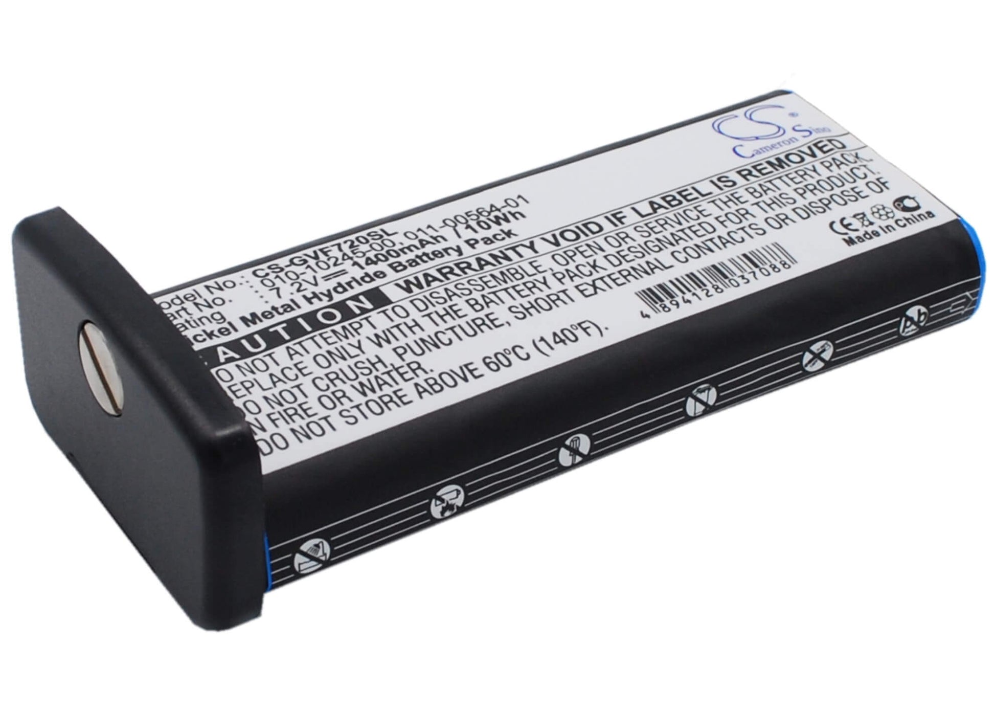 7.2V, 1400mAh, Ni-MH Battery fits Garmin, Vhf 720, Vhf 725, 10.08Wh