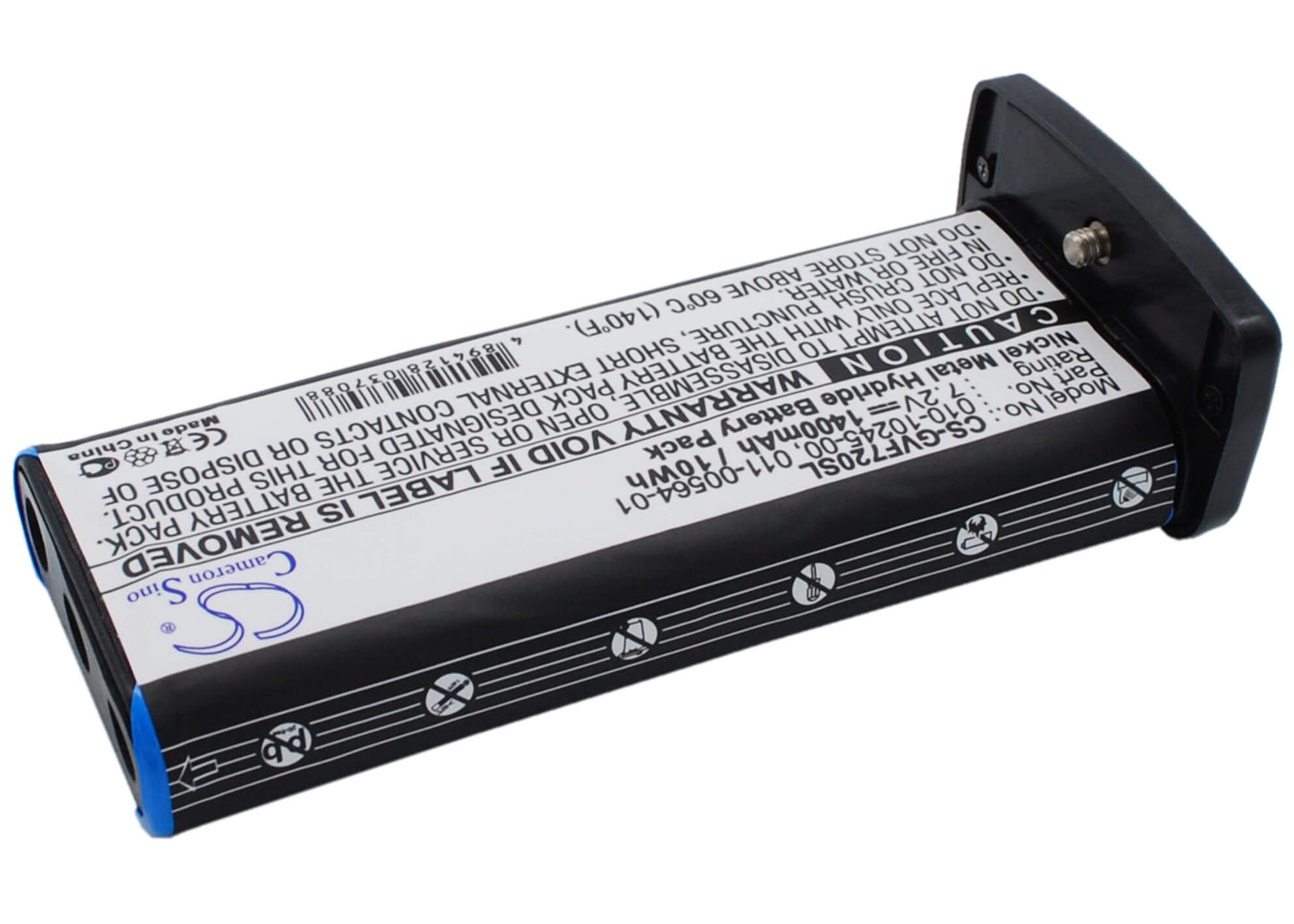 7.2V, 1400mAh, Ni-MH Battery fits Garmin, Vhf 720, Vhf 725, 10.08Wh