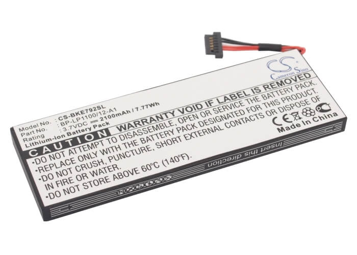 3.7V, 2100mAh, Li-ion Battery fits Becker, Be7928, Traffic Assist 7928, 7.77Wh