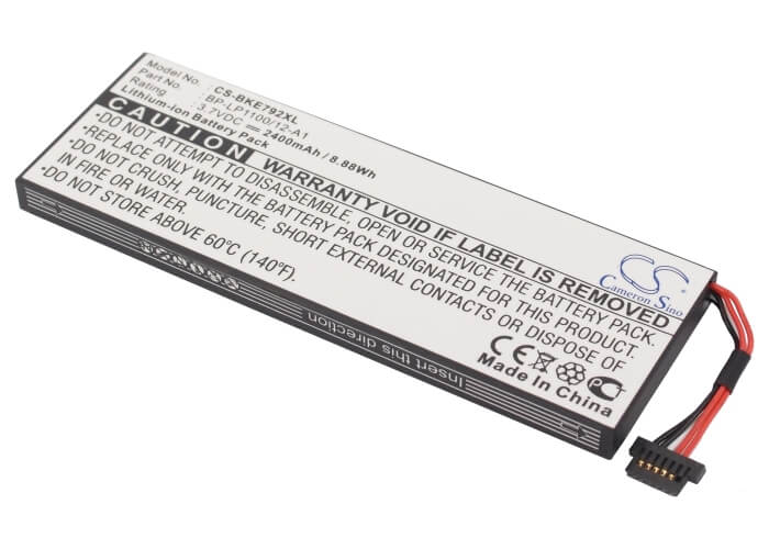 3.7V, 2400mAh, Li-ion Battery fits Becker, Be7928, Traffic Assist 7928, 8.88Wh