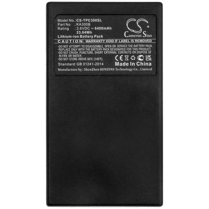 3.6V, 6400mAh, Li-ion Battery fits Tp-link, Kasa Kc300, 23.04Wh