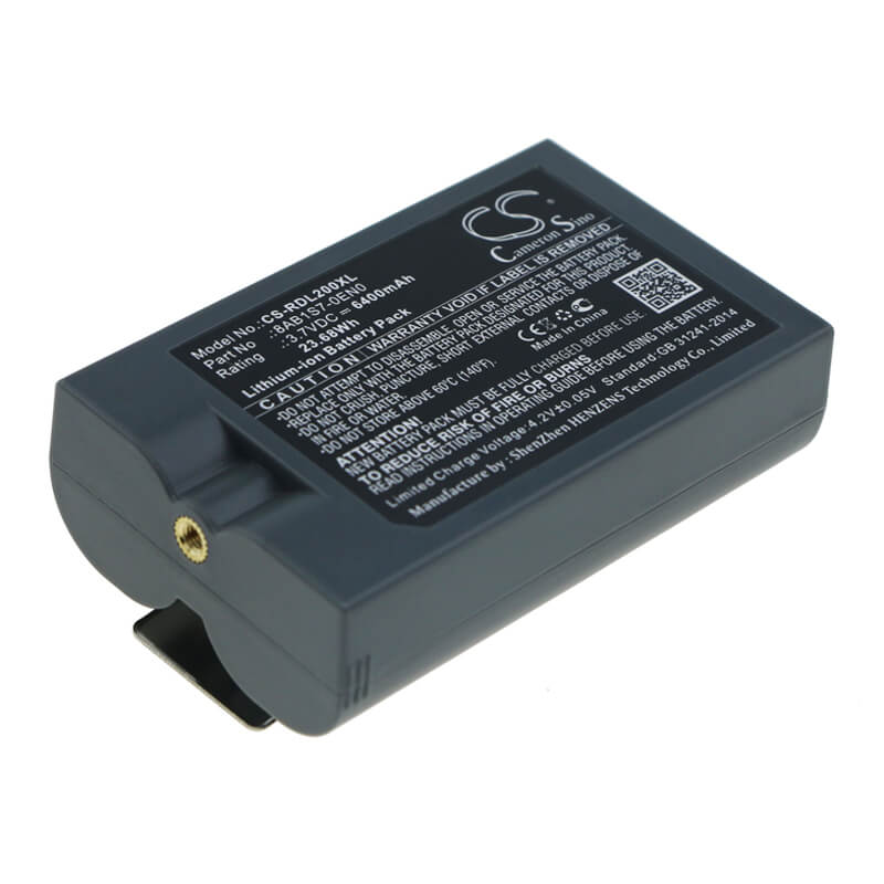 3.7V, 6400mAh, Li-ion Battery fits Ring, 8vr1s7, Peephole Cam, 23.68Wh