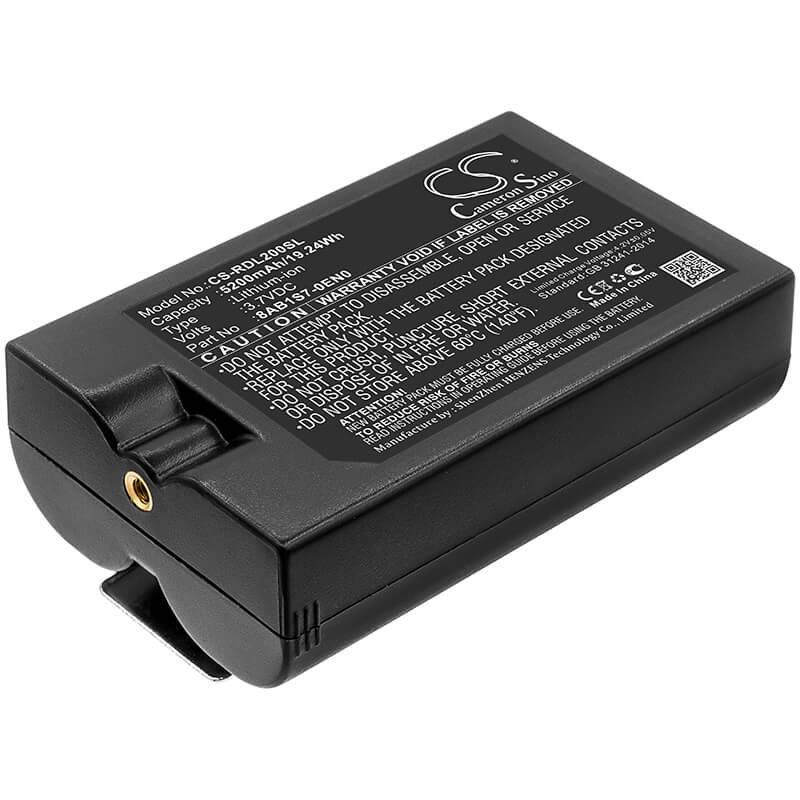 3.7V, 5200mAh, Li-ion Battery fits Ring, 8vr1s7, Peephole Cam, 19.24Wh