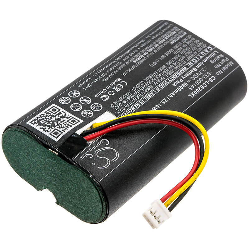 3.7V, 6800mAh, Li-ion Battery fits Logitech, 861-000066, Circle 2, 25.16Wh