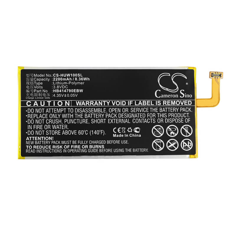 3.8V, 2200mAh, Li-Polymer Battery fits Huawei, Speed Wi-fi Next W01, Speed Wi-fi Next W02, 8.36Wh