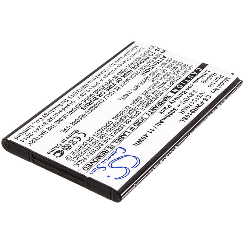 3.8V, 3000mAh, Li-ion Battery fits Franklin Wireless, R910, 11.4Wh
