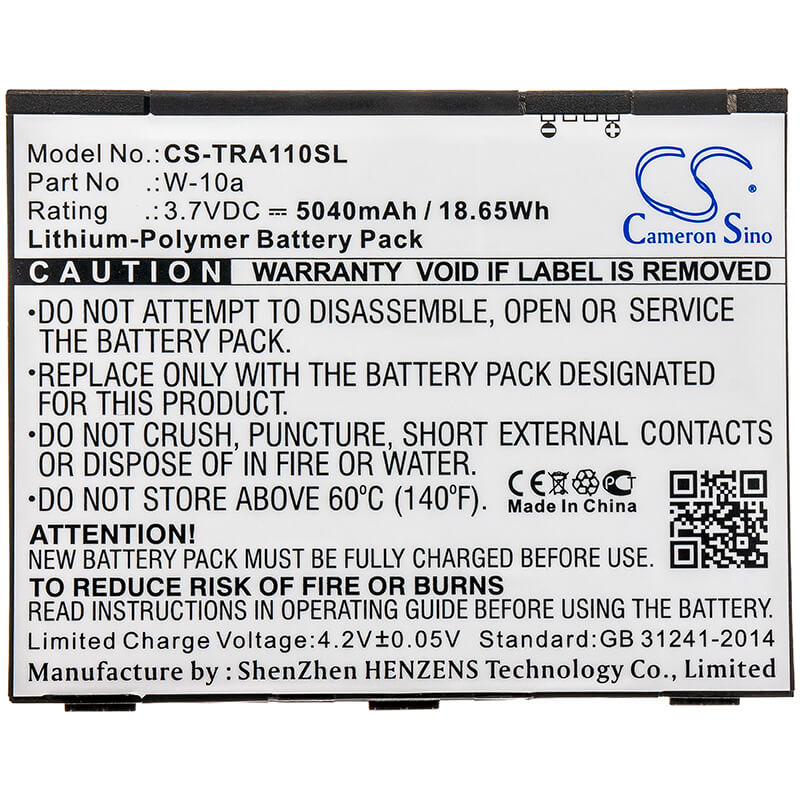 3.7V, 5040mAh, Li-Polymer Battery fits Telstra, Mr2100, Nighthawk M2, 18.648Wh