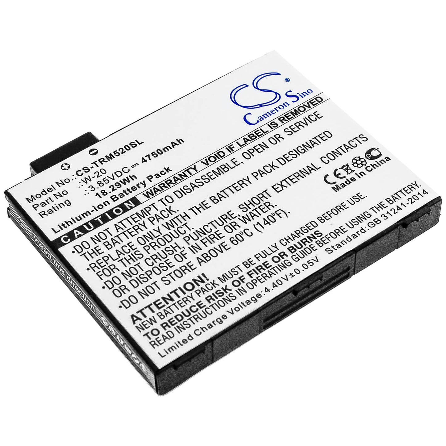 3.85V, 4750mAh, Li-ion Battery fits Netgear, Mr5000, Mr5100, 18.2875Wh