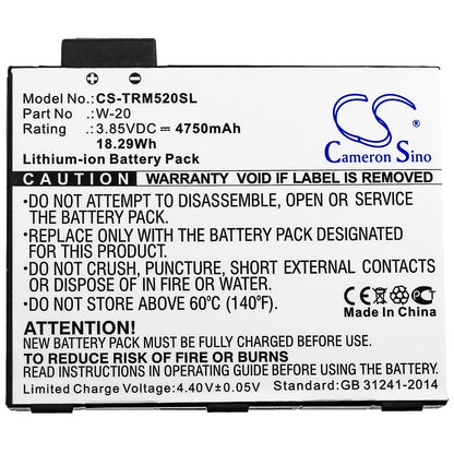 3.85V, 4750mAh, Li-ion Battery fits Netgear, Mr5000, Mr5100, 18.2875Wh