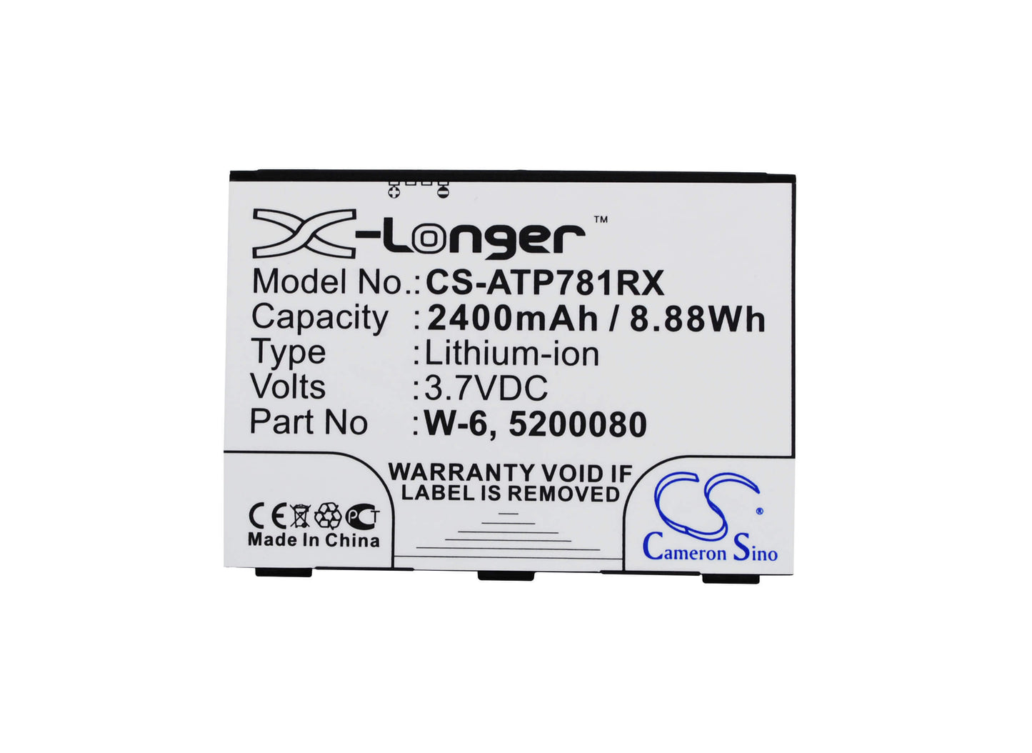 3.7V, 2400mAh, Li-ion Battery fits Netgear, Ac778at-100nas, Around Town 4g Lte, 8.88Wh