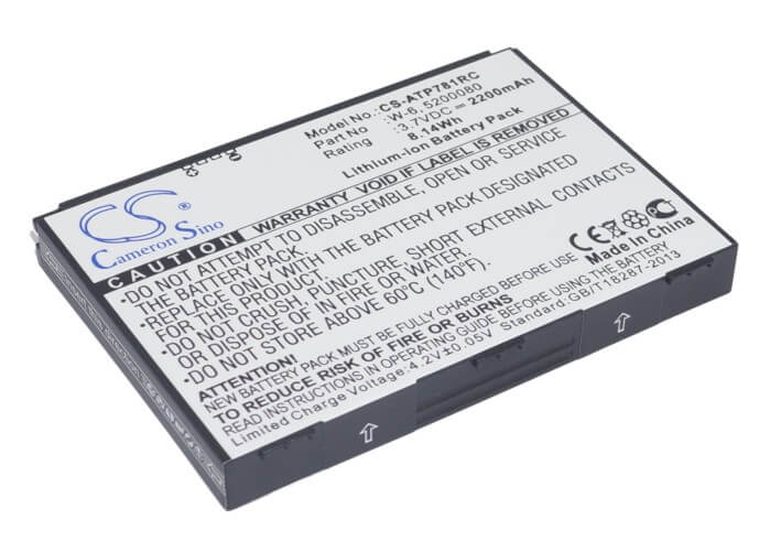 3.7V, 2200mAh, Li-ion Battery fits Netgear, Ac778at-100nas, Around Town 4g Lte, 8.14Wh