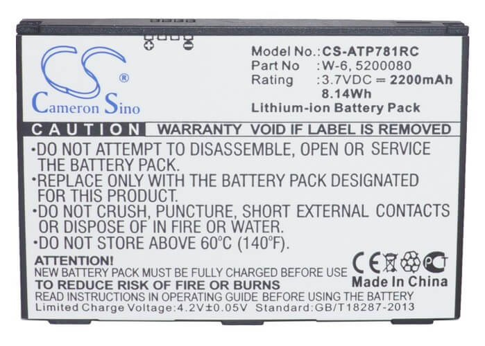 3.7V, 2200mAh, Li-ion Battery fits Netgear, Ac778at-100nas, Around Town 4g Lte, 8.14Wh