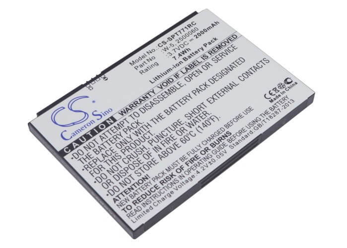3.7V, 2000mAh, Li-ion Battery fits Sprint, Aircard 770s, Aircard 771s, 7.4Wh