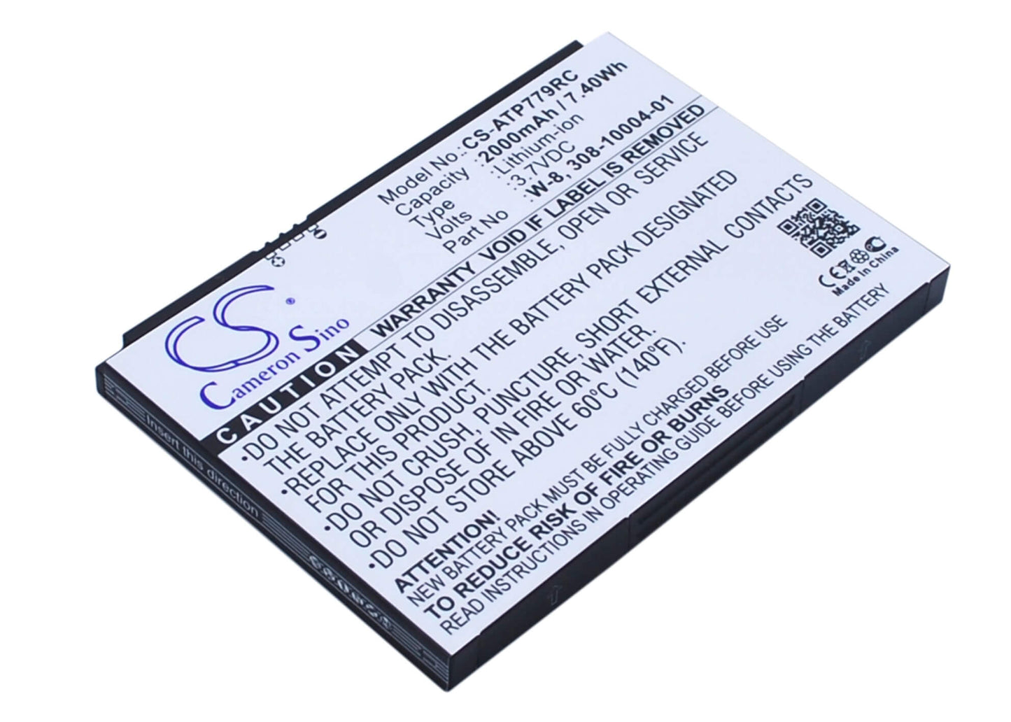 3.7V, 2000mAh, Li-ion Battery fits At&t, Ac779s, Aircard 779s, 7.4Wh