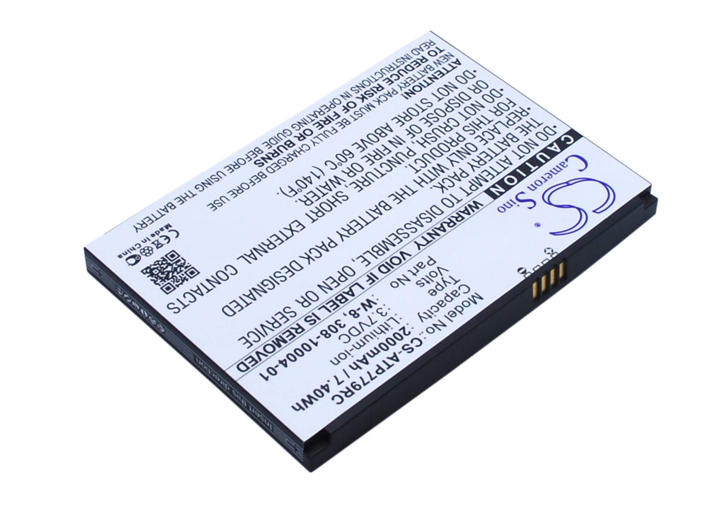 3.7V, 2000mAh, Li-ion Battery fits At&t, Ac779s, Aircard 779s, 7.4Wh