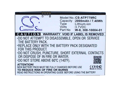 3.7V, 2000mAh, Li-ion Battery fits Boostmobile, Ac779s, Aircard 779s, 7.4Wh
