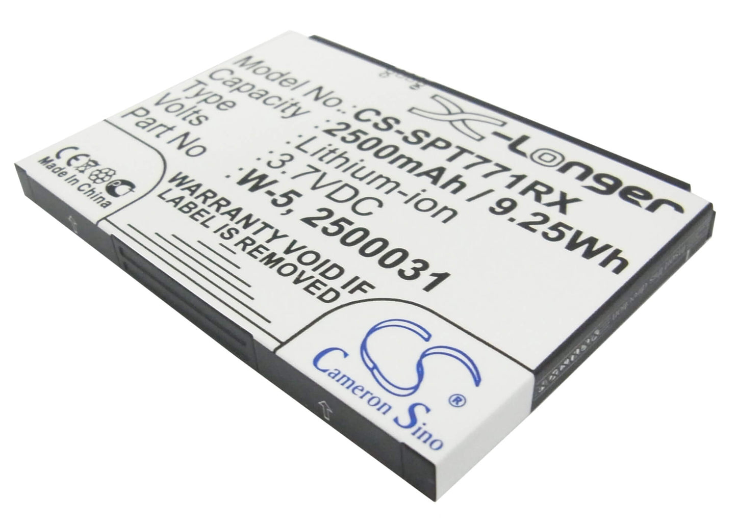 3.7V, 2500mAh, Li-ion Battery fits Netgear, Aircard 782s, 9.25Wh