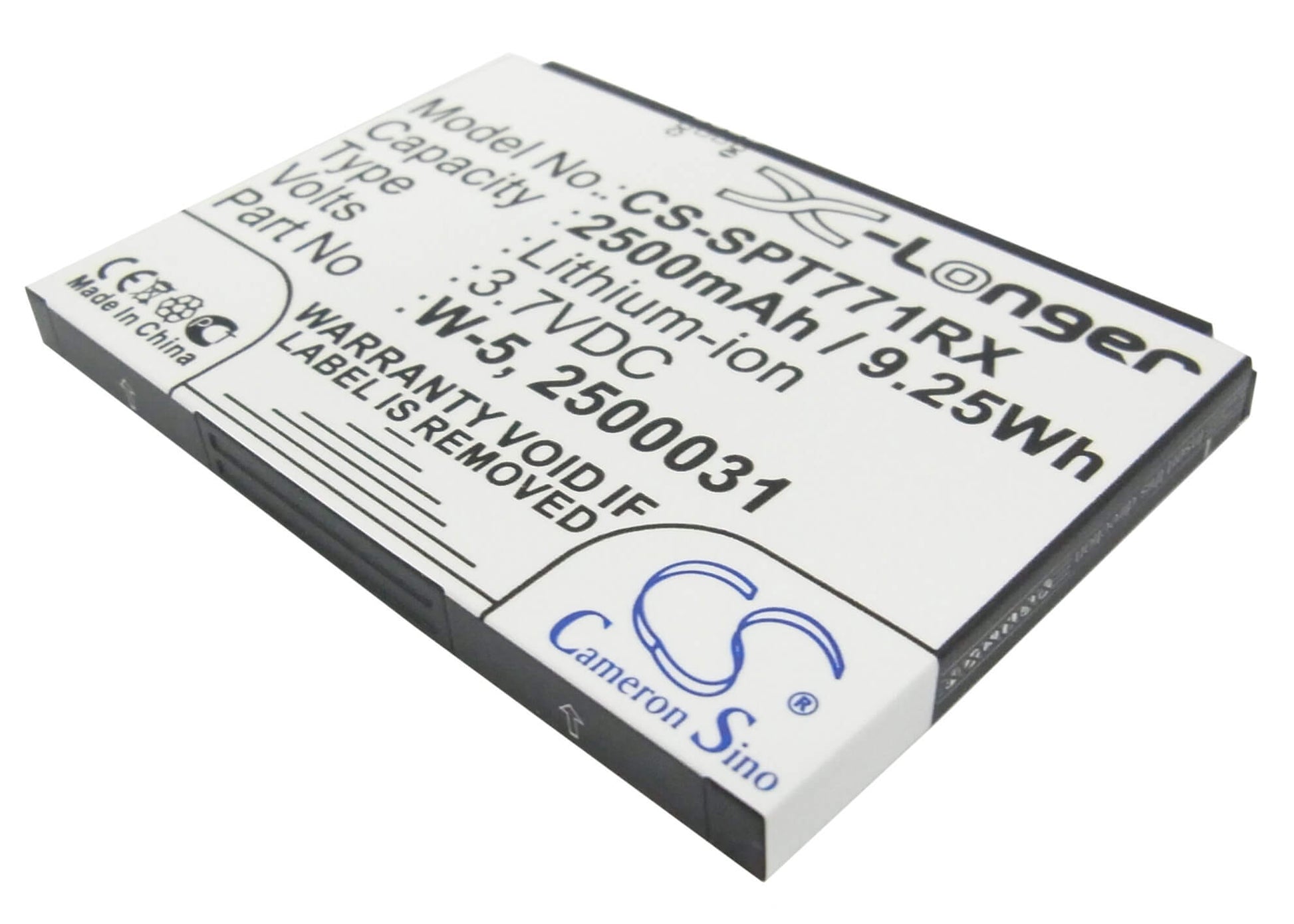 3.7V, 2500mAh, Li-ion Battery fits Netgear, Aircard 782s, 9.25Wh