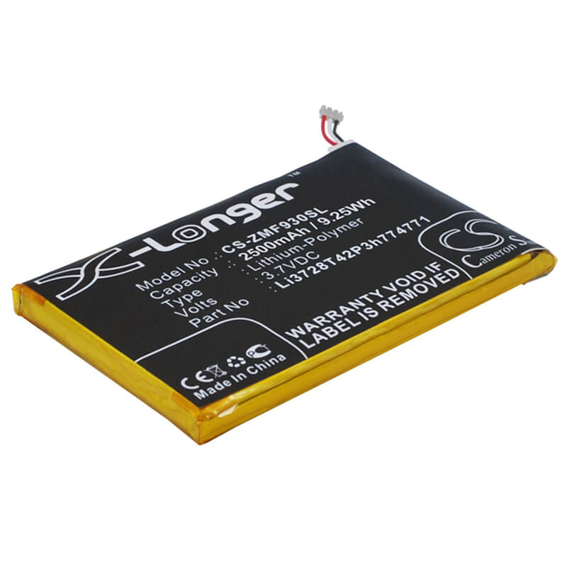 3.7V, 2500mAh, Li-Polymer Battery fits Vodafone, R212, 9.25Wh