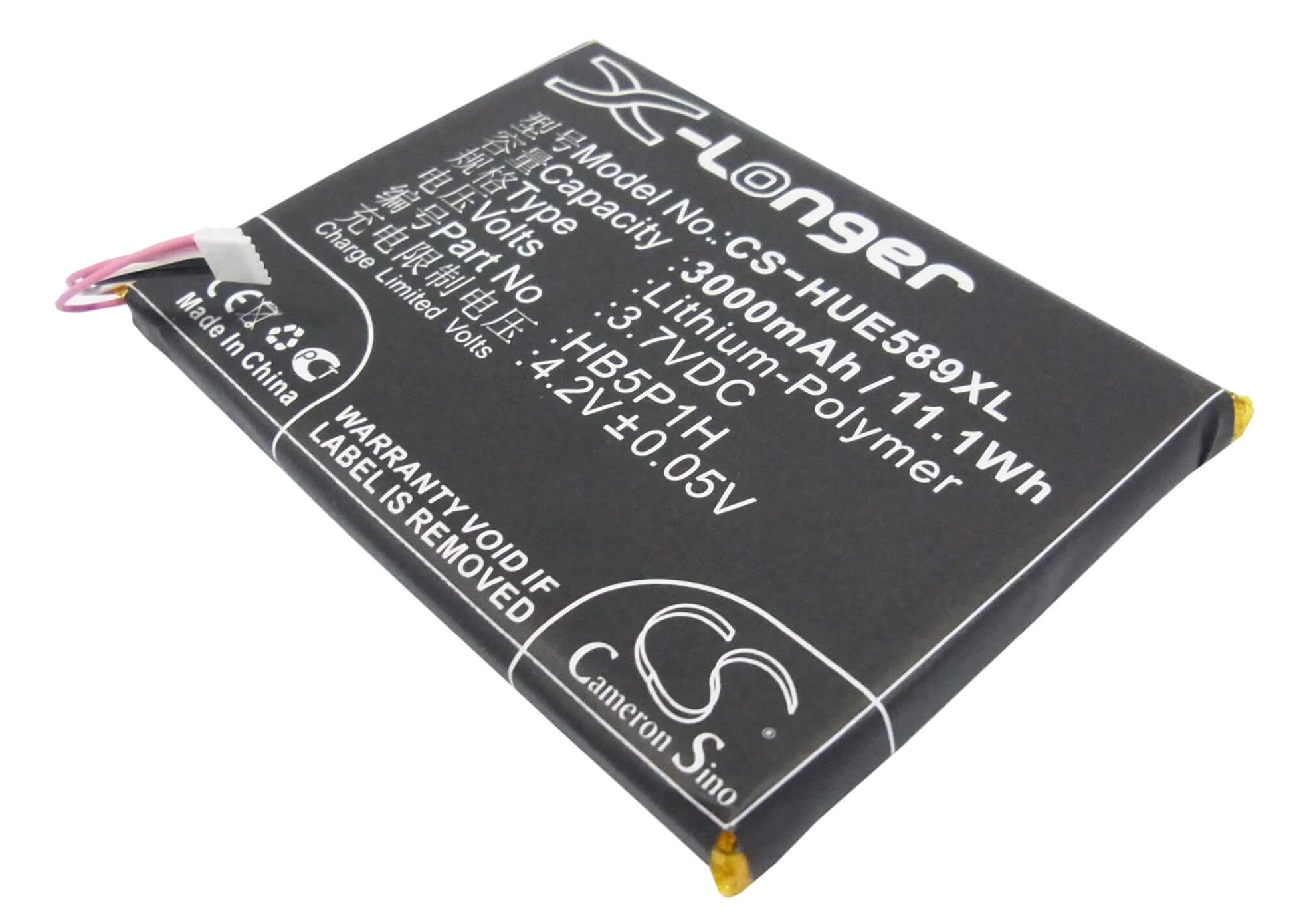 3.7V, 3000mAh, Li-Polymer Battery fits Huawei, E5776, E5776s, 11.1Wh