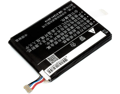 3.8V, 5000mAh, Li-Polymer Battery fits Zte, 203z, Gl09p, 19Wh