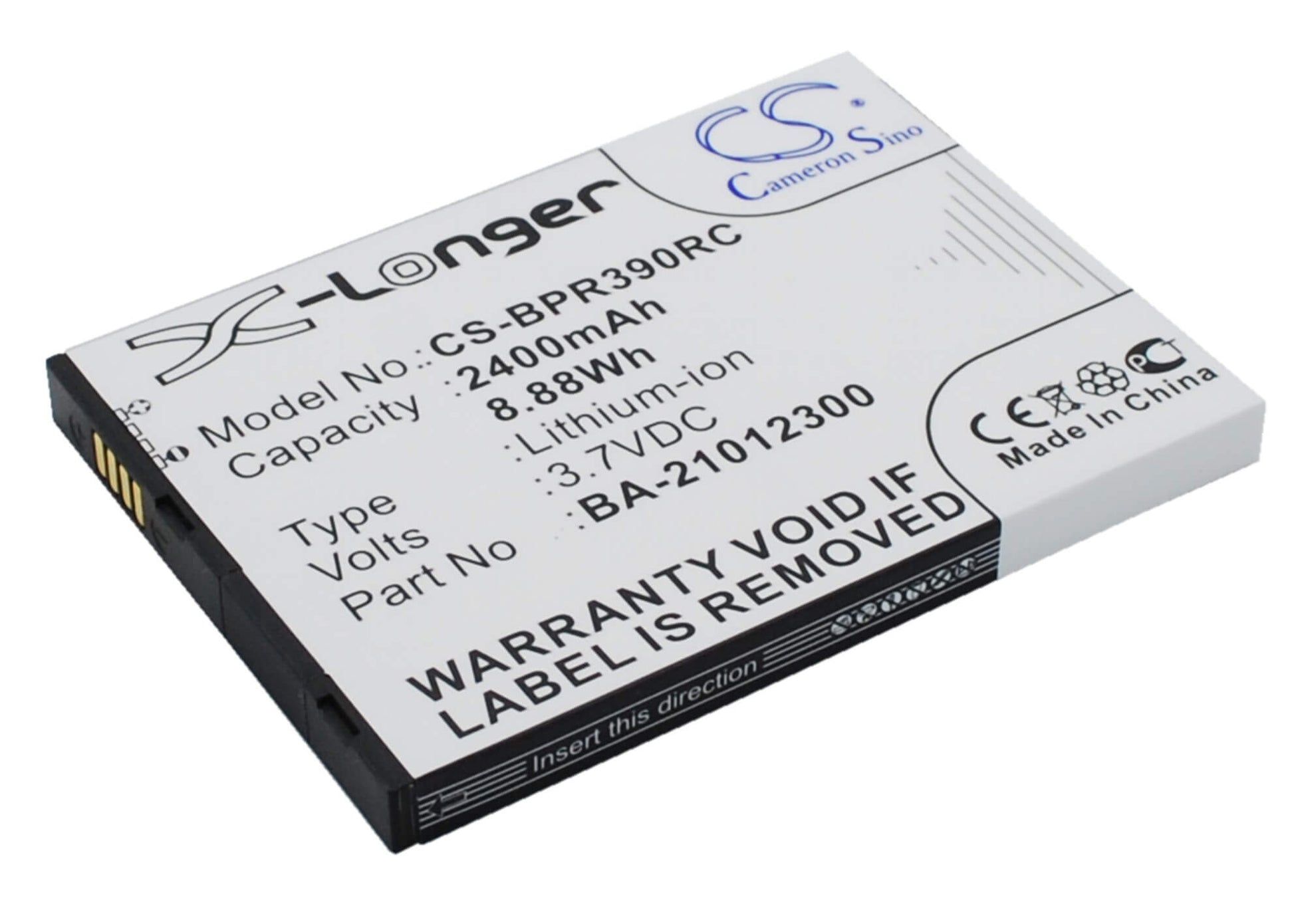 3.7V, 2400mAh, Li-ion Battery fits Bandrich, Bandluxe Pr39, 8.88Wh