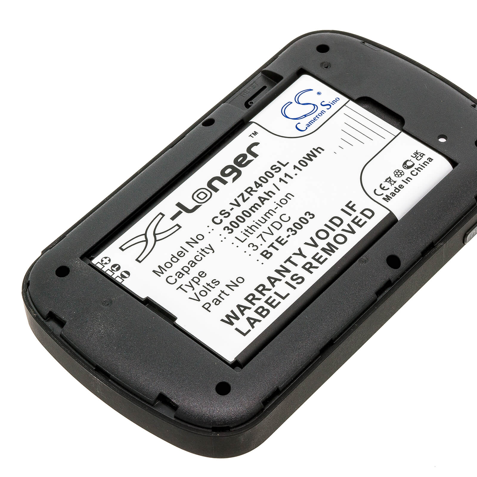 3.7V, 3000mAh, Li-ion Battery fits Orbic, Orb400lb, Rc400l, 11.1Wh