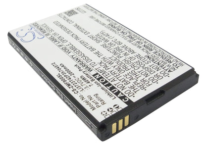 3.7V, 2000mAh, Li-ion Battery fits Zte, Falcon Z-917, Falcon Z-917 4g Lte, 7.4Wh