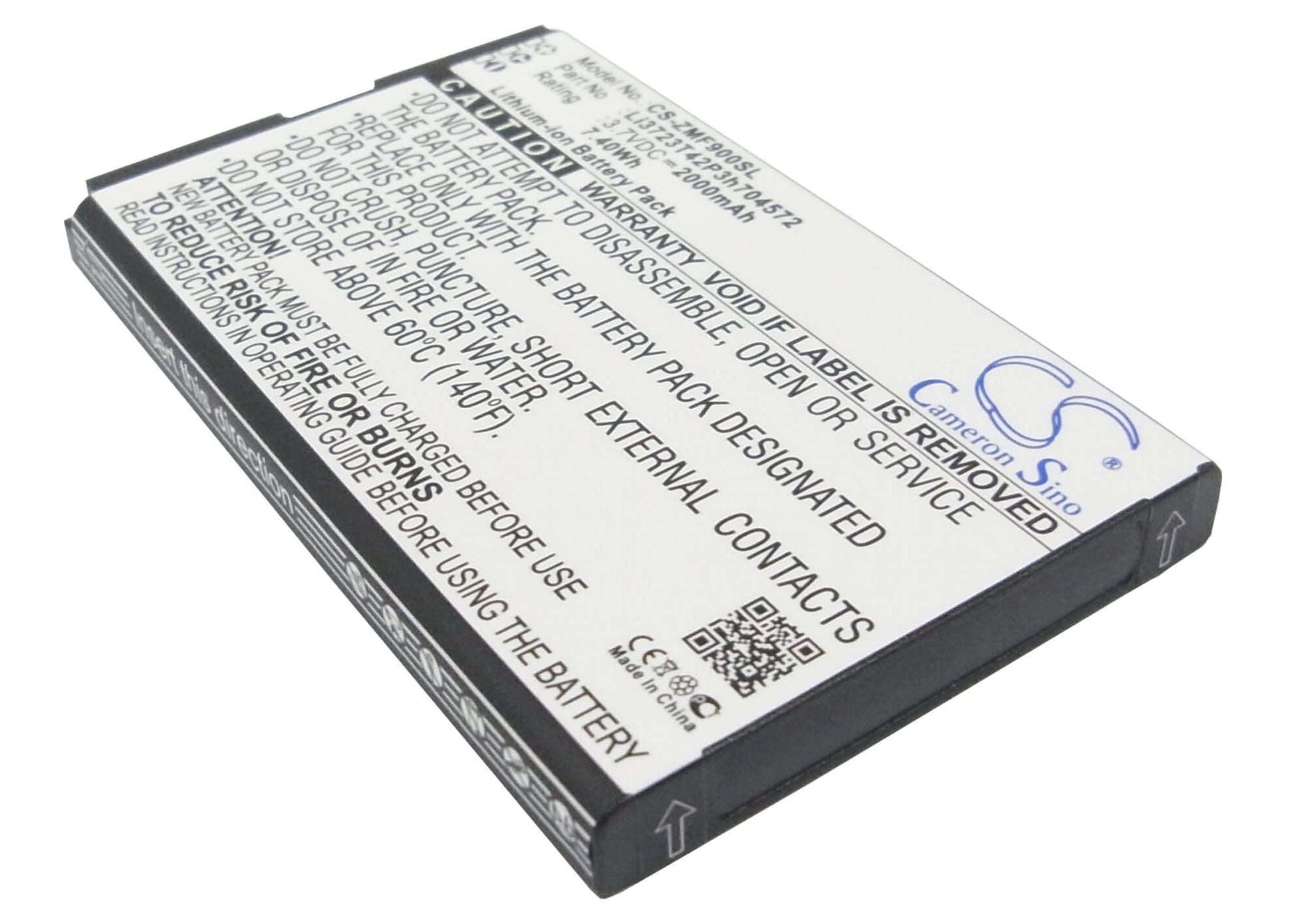 3.7V, 2000mAh, Li-ion Battery fits Mts, 831ft, 833f, 7.4Wh