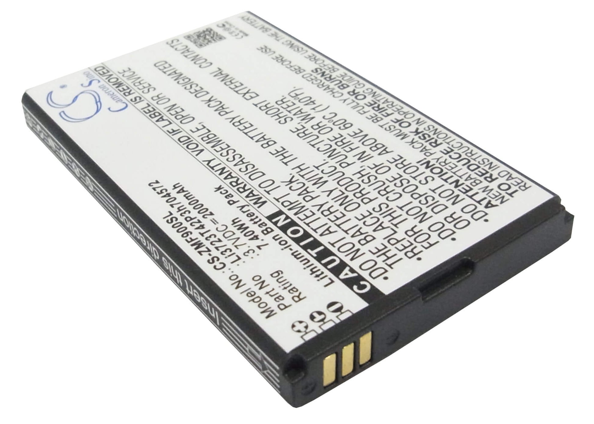 3.7V, 2000mAh, Li-ion Battery fits Mts, 831ft, 833f, 7.4Wh