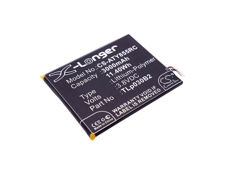3.8V, 3000mAh, Li-Polymer Battery fits Alcatel, One Touch Link Y855, 11.4Wh