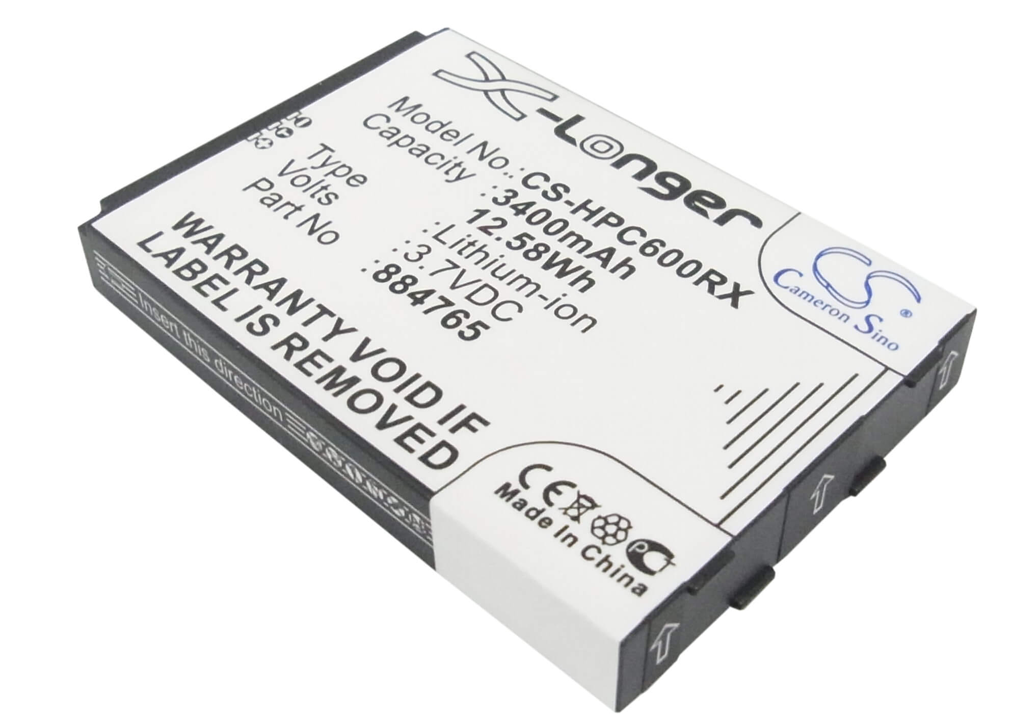 3.7V, 3400mAh, Li-ion Battery fits Clear, Imw-c600w, Imw-c610w, 12.58Wh