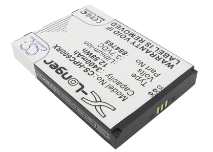 3.7V, 3400mAh, Li-ion Battery fits Clear, Imw-c600w, Imw-c610w, 12.58Wh