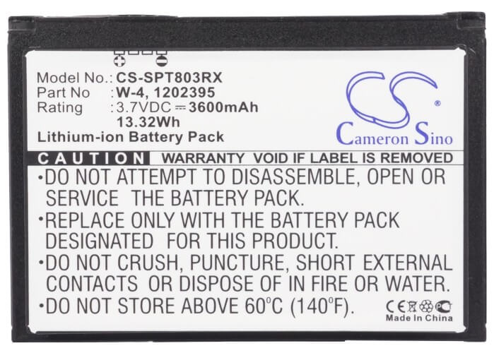 3.7V, 3600mAh, Li-ion Battery fits Sprint, 803s 4g Lte, Aircard 803s, 13.32Wh