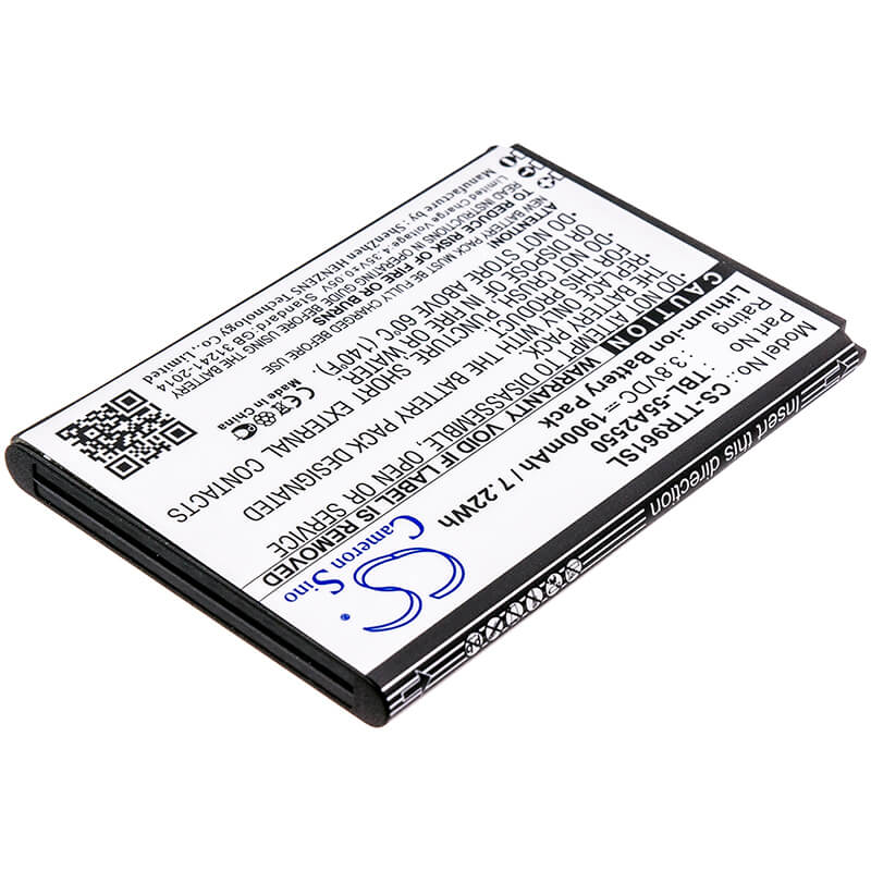 3.8V, 1900mAh, Li-ion Battery fits Tp-link, M7350, M7350 Ver 2, 7.22Wh