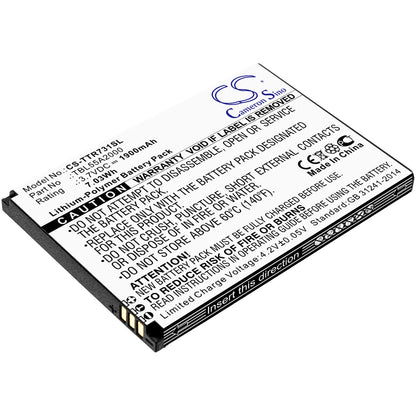 3.7V, 1900mAh, Li-Polymer Battery fits Tp-link, M7310, M7350 Ver 4.0, 7.03Wh