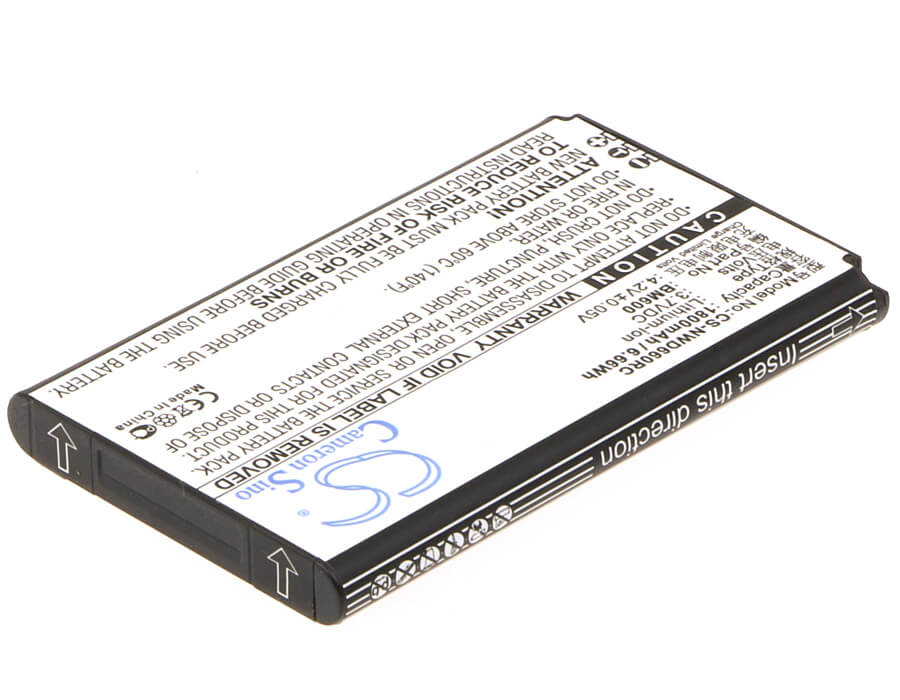 3.7V, 1800mAh, Li-ion Battery fits Nubia, Wd660, 6.66Wh
