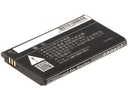 3.7V, 1800mAh, Li-ion Battery fits Nubia, Wd660, 6.66Wh