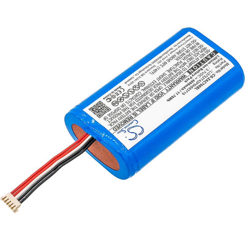 3.7V, 4800mAh, Li-ion Battery fits Zte, Ac70, 17.76Wh