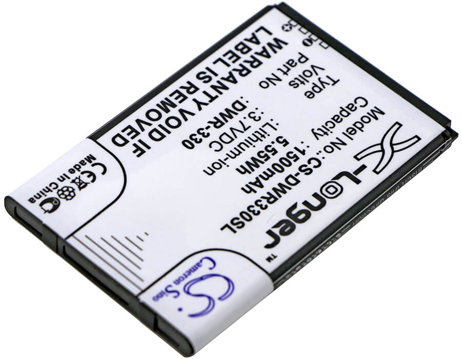 3.7V, 1500mAh, Li-ion Battery fits D-link, Dwr-330, 5.55Wh
