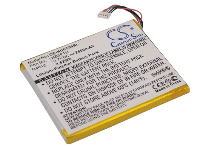 3.7V, 2600mAh, Li-Polymer Battery fits Telekom, Speedbox Lte Mini, Speedbox Lte+ Mini, 9.62Wh