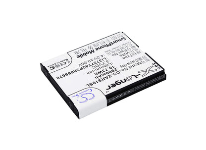 3.7V, 2900mAh, Li-ion Battery fits Zte, Ar910, Ar910-a, 10.73Wh