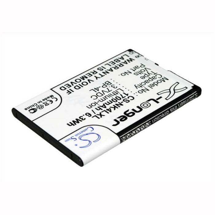 Hotspot 3.7V, 1700mAh, Li-ion Battery fits Vertu, Constellation Quest, 6.29Wh