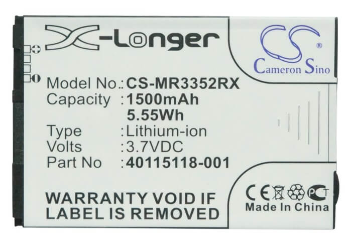 3.7V, 1500mAh, Li-ion Battery fits Verizon, Hotspot 2235, Hotspot 2372, 5.55Wh