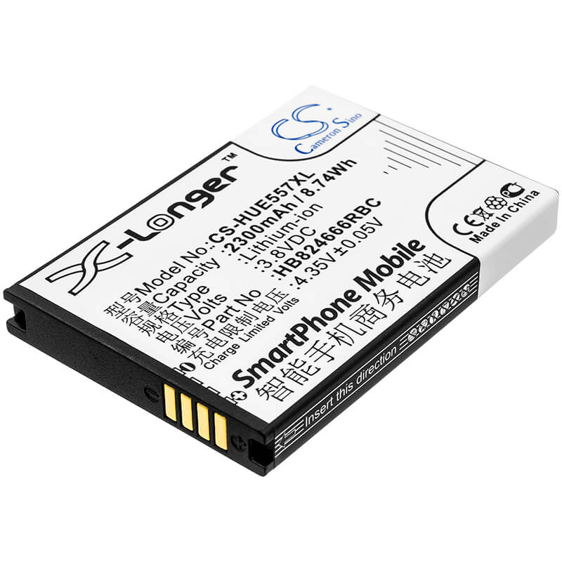3.8V, 2300mAh, Li-ion Battery fits Huawei, 501hw, 502hw, 8.74Wh