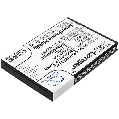 3.8V, 2300mAh, Li-ion Battery fits Huawei, 501hw, 502hw, 8.74Wh