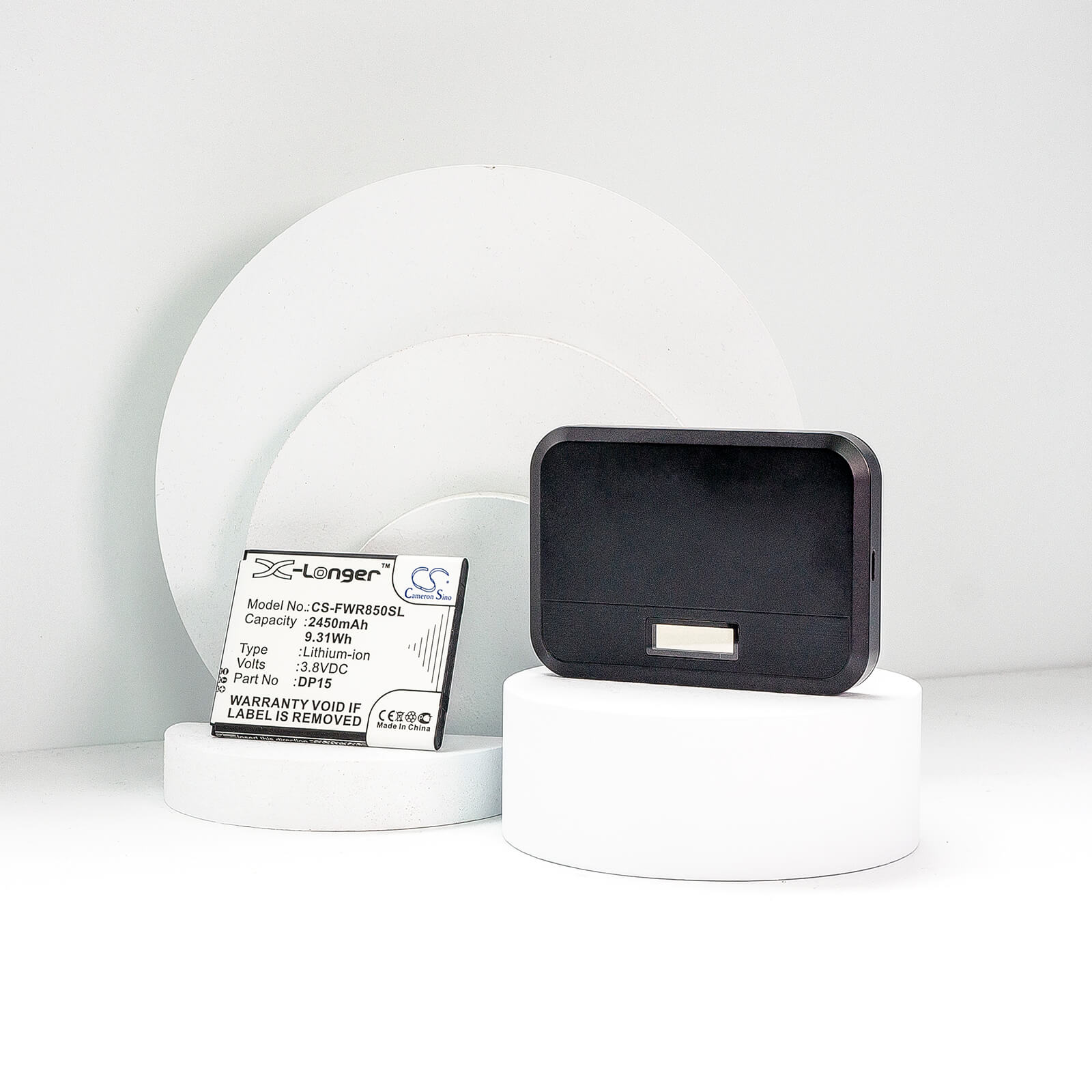 3.8V, 2450mAh, Li-ion Battery fits Franklin Wireless, R850, 9.31Wh
